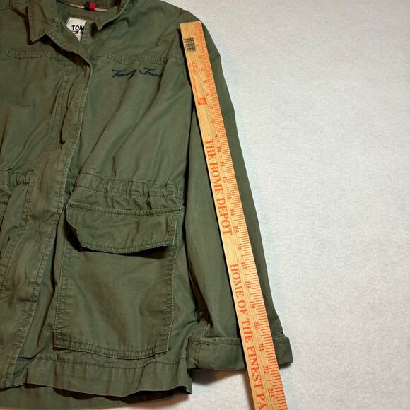 Tommy Hilfiger Women's Sz MCargo Snap Front and Zip Green Front Pockets Gorpcore - Picture 3 of 9